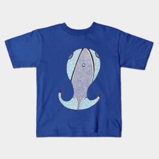 Whale Spiral Drawing Kids T-Shirt